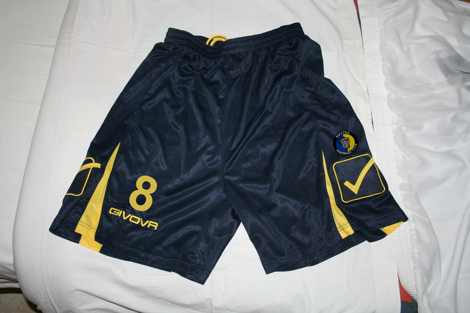 Pantaloncino da gara giallo/blu 2009/2010